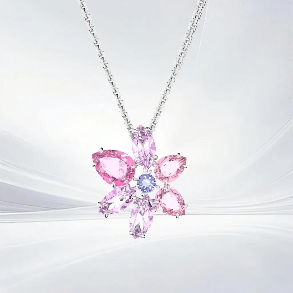 Gold Plated Mixed Cut Crystal Jewelry Set for Women