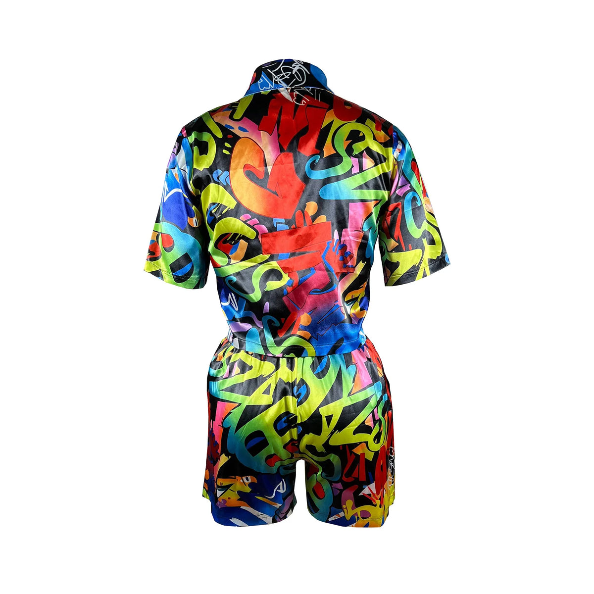 African Print Dashiki Two Piece Set With Shorts for Women