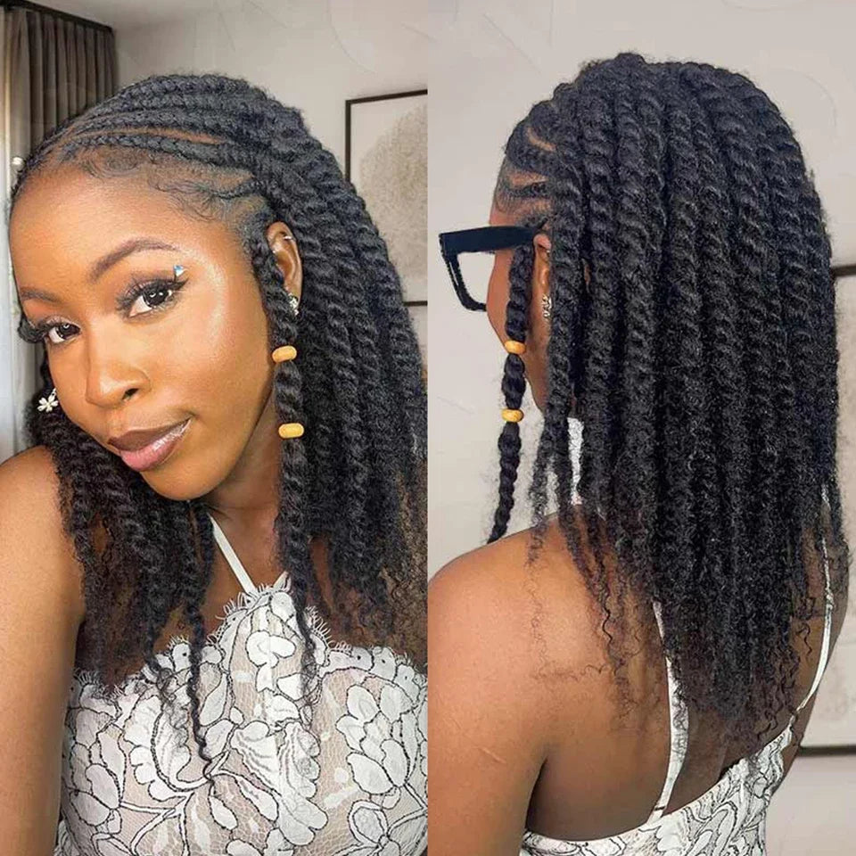 Premium Afro Kinky Bulk Human Hair Extensions for Women