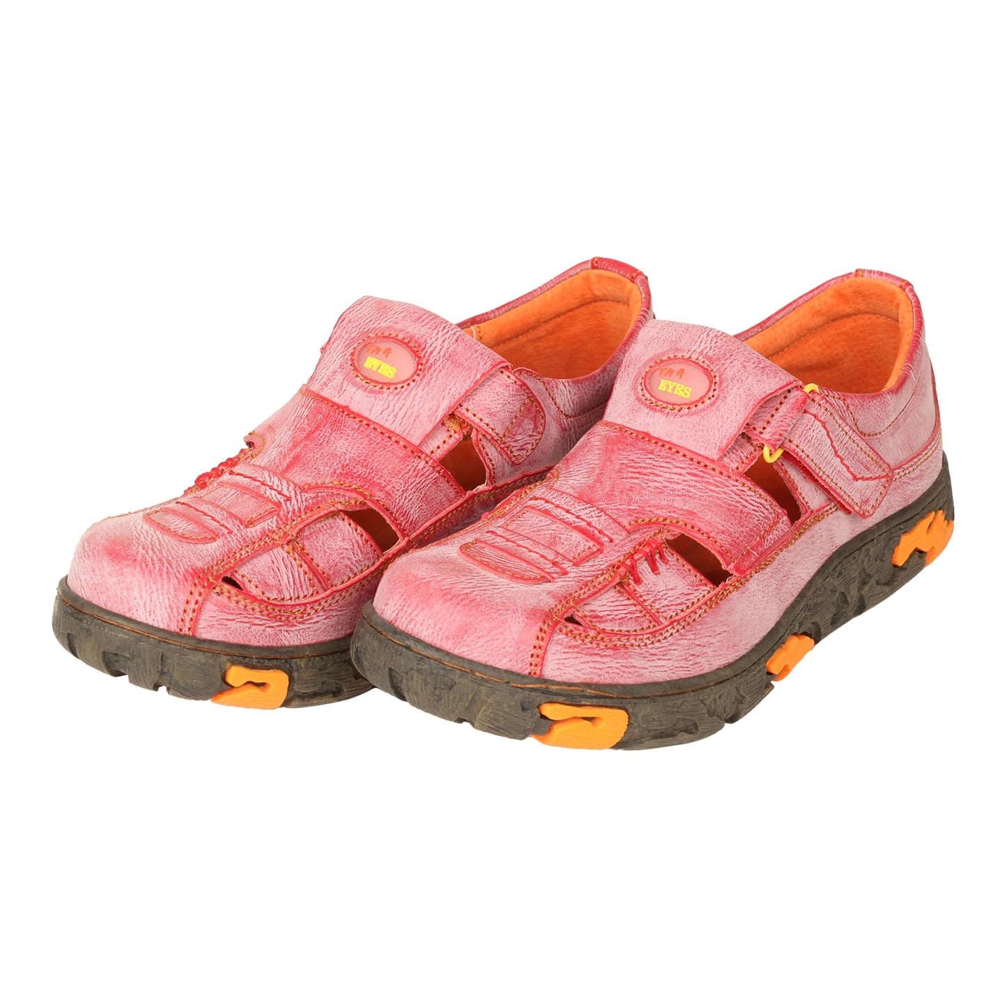 Stitch Detail Flat Leather Sandals