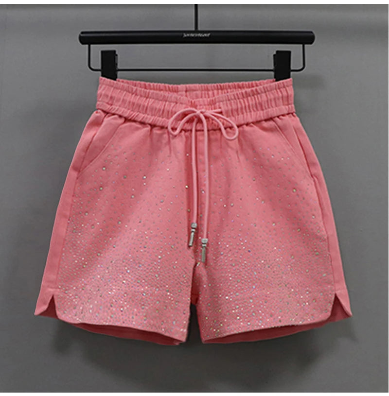 Lightweight High Waist Wide Leg Casual Shorts for Women