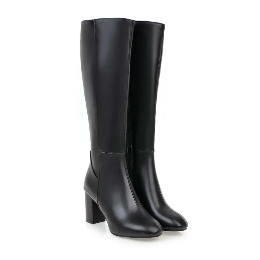 Knee High Platform Boots With Thick Heels for Women