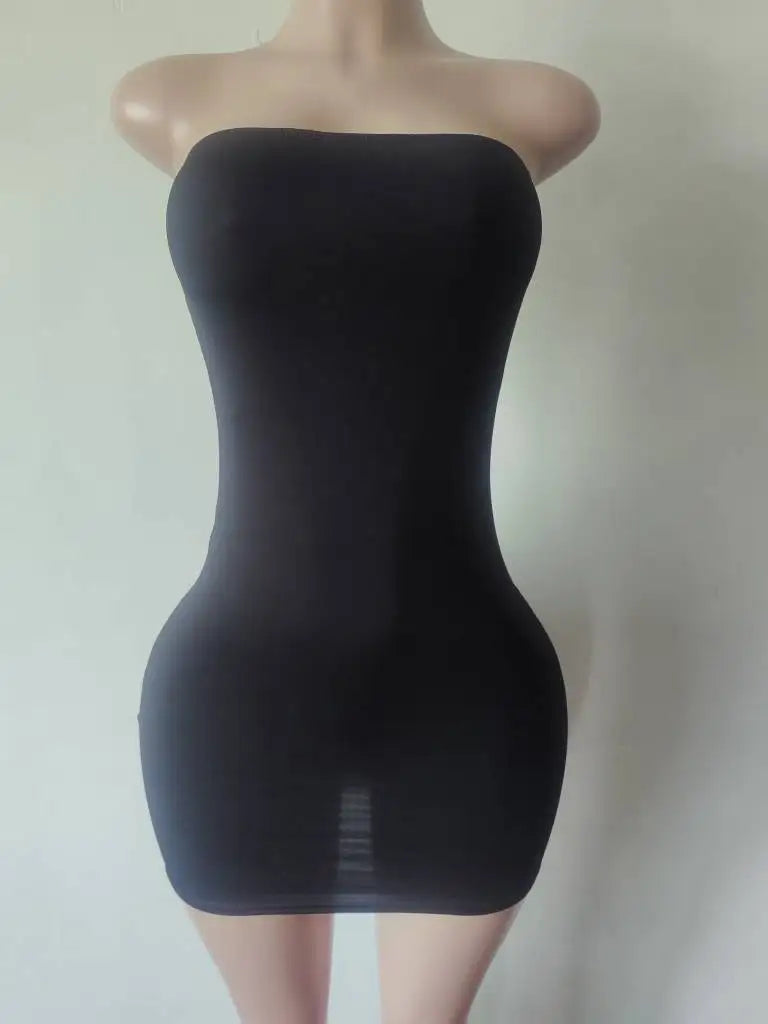 Off Shoulder See Through Bodycon Mini Dress for Women
