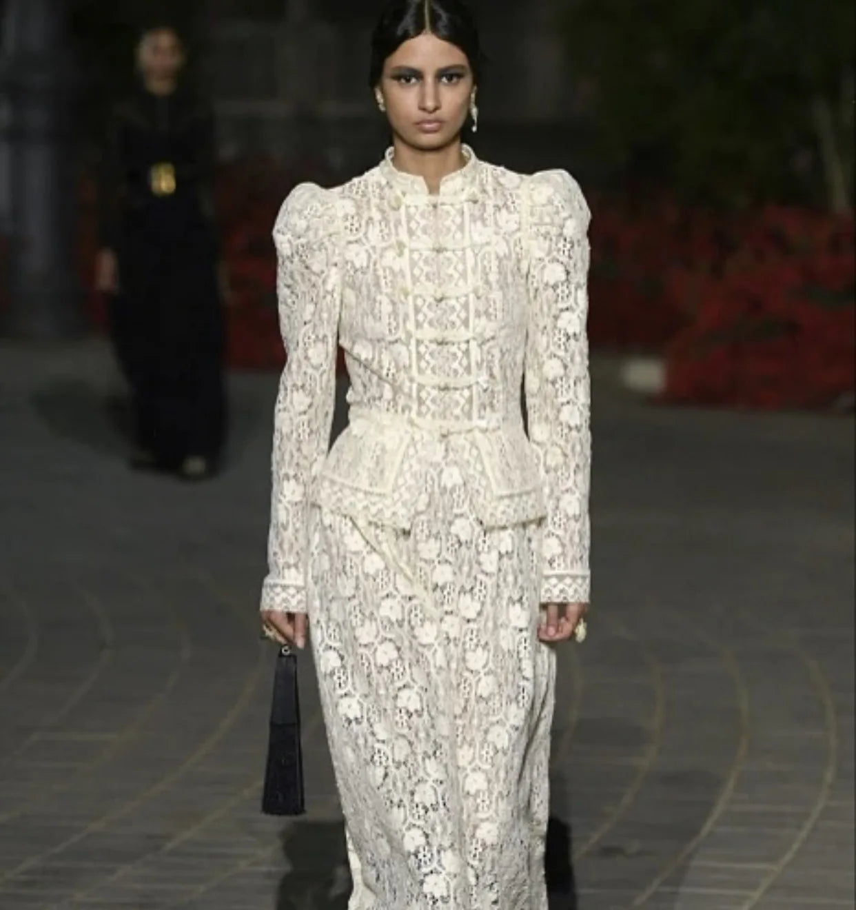 Lace See Through Hollow Out Blouse