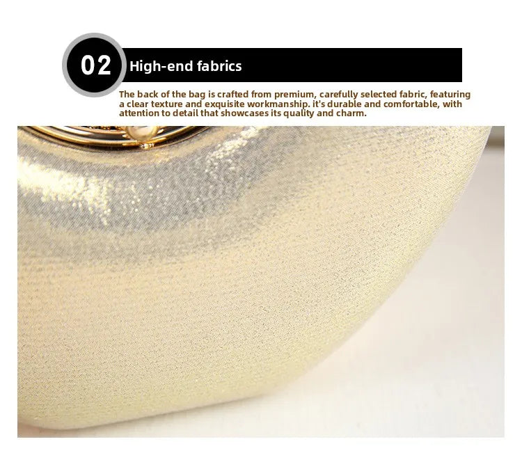 New Evening Women's Bag Luxury Brand Diamond-encrusted Sparkling Dinner Party Handbag Diamond-encrusted Women's Shoulder Bag