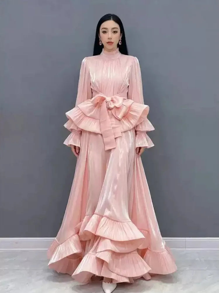Bell Sleeve Two Piece Maxi Skirt Set