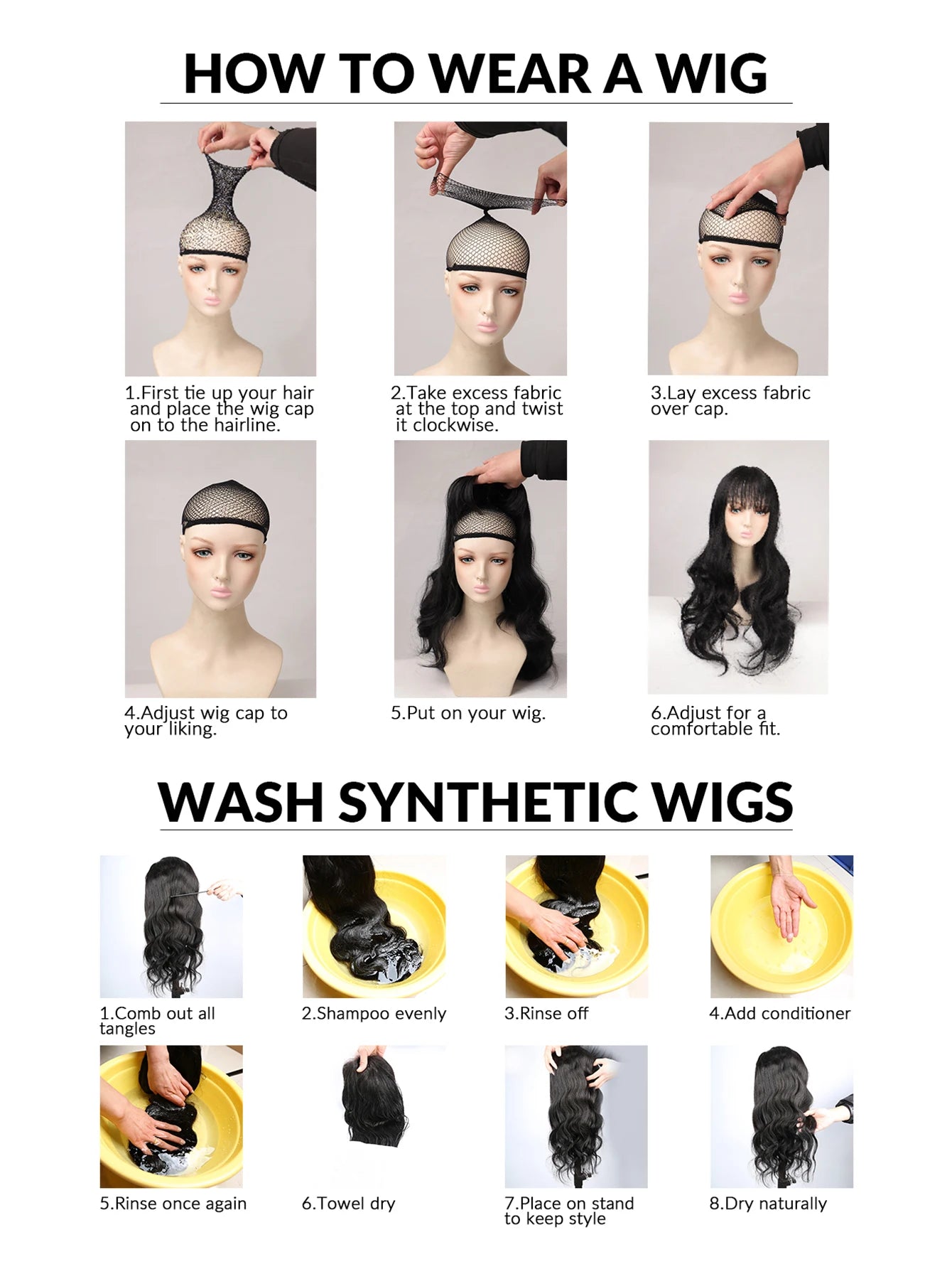 Daily Use Black Short Curly Elf Natural Look Wig for Women