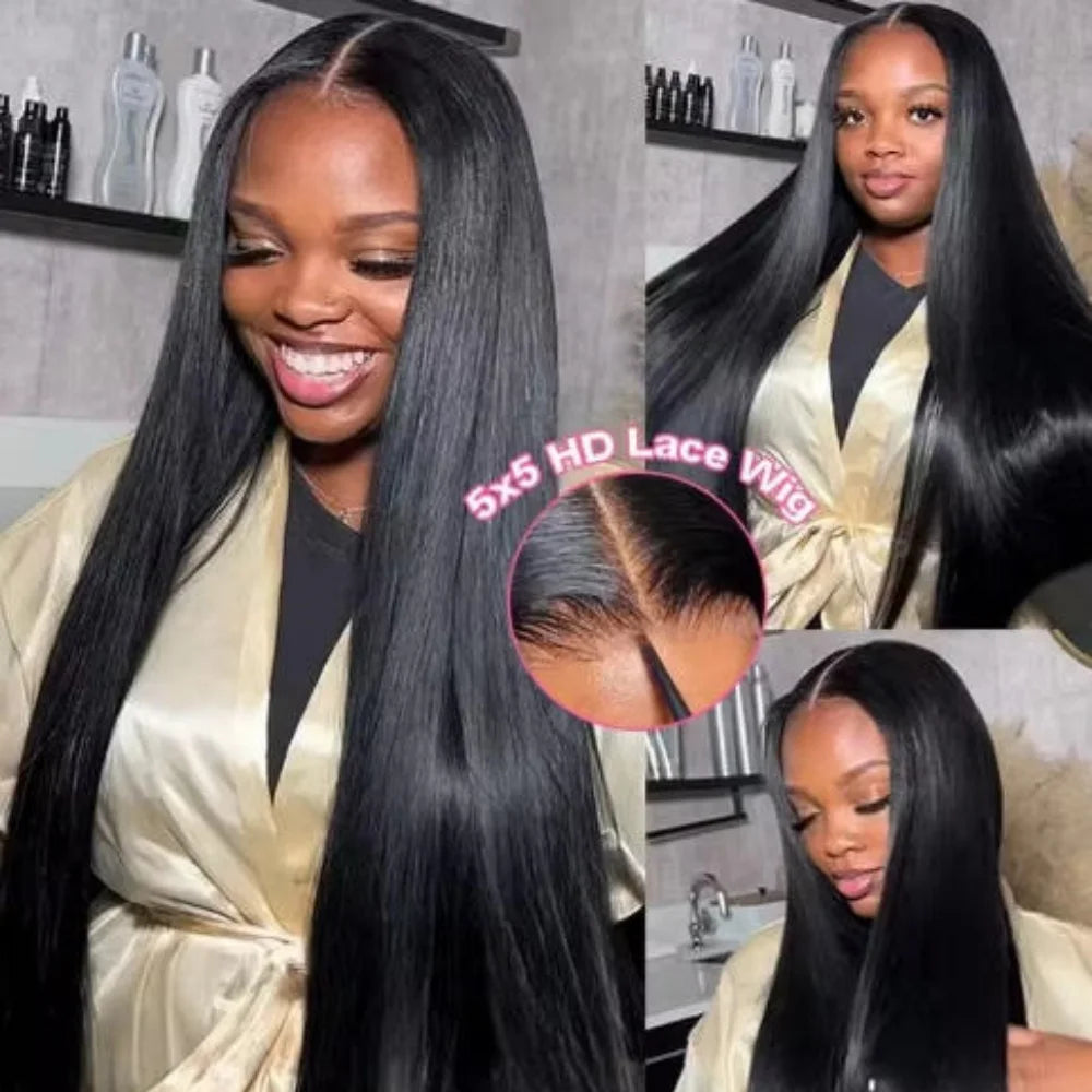 Straight Brazilian Lace Front Human Hair Wig for Women