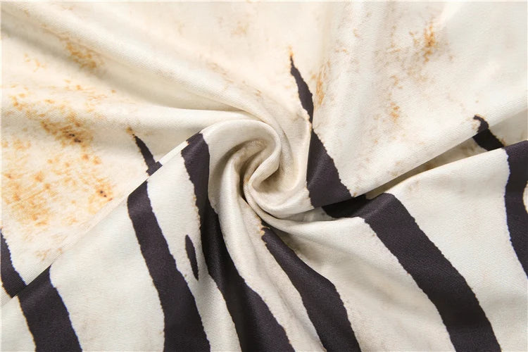 Tiger Print Tassel Cutout Slim Fit Vest Top for Women