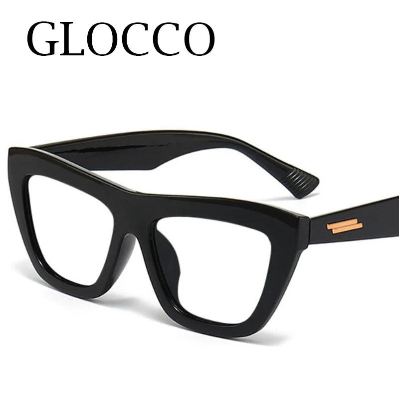 Clear Green Reading Glasses With Gold Stripe Frame for Women