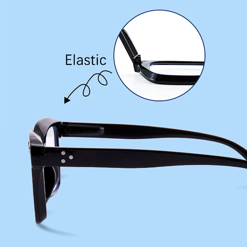 Oversized Square Reading Glasses With Plastic Frames for Women