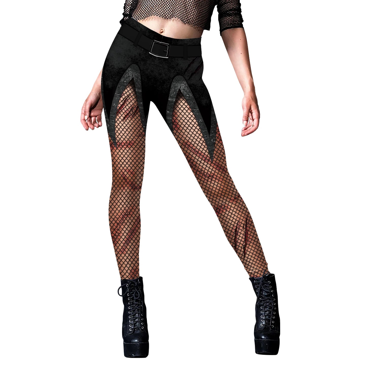 Three Dimensional Skeleton Cosplay Leggings for Women