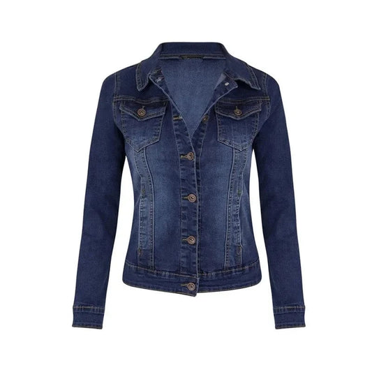 2024 New Short Denim Jackets Women autumn Wash Long Sleeve Vintage Casual Jean Jacket Bomber Denim Coat ladies jacket outerwear