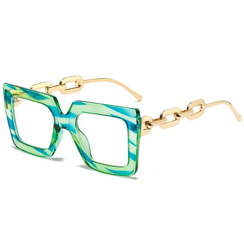 Oversized Square Blue Light Reading Glasses for Women