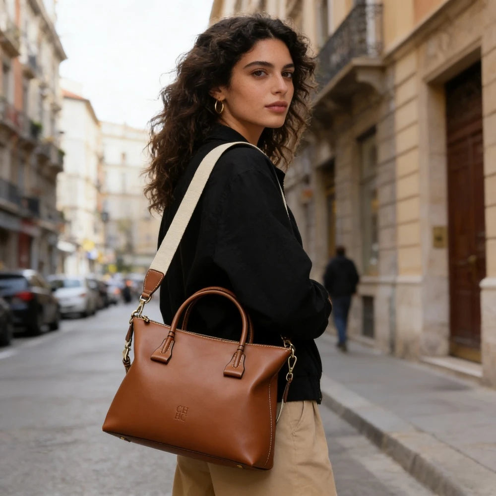 Wide Strap Crossbody Shoulder Bag