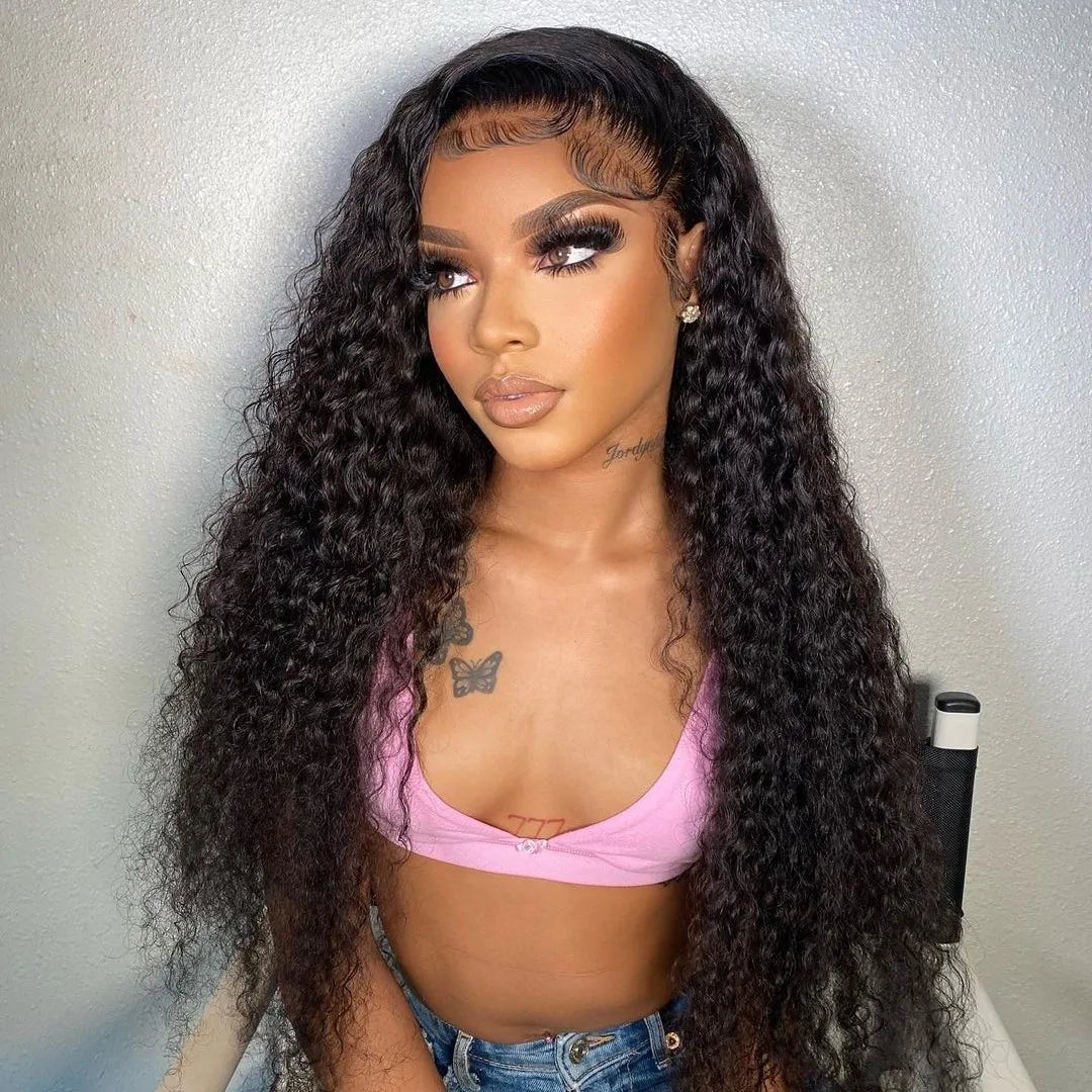 Glueless Deep Wave Water Curl Wig