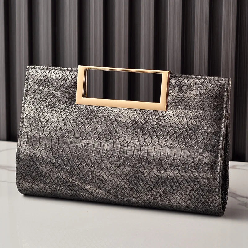 Elegant Alligator Pattern Clutch Crossbody Bag for Women