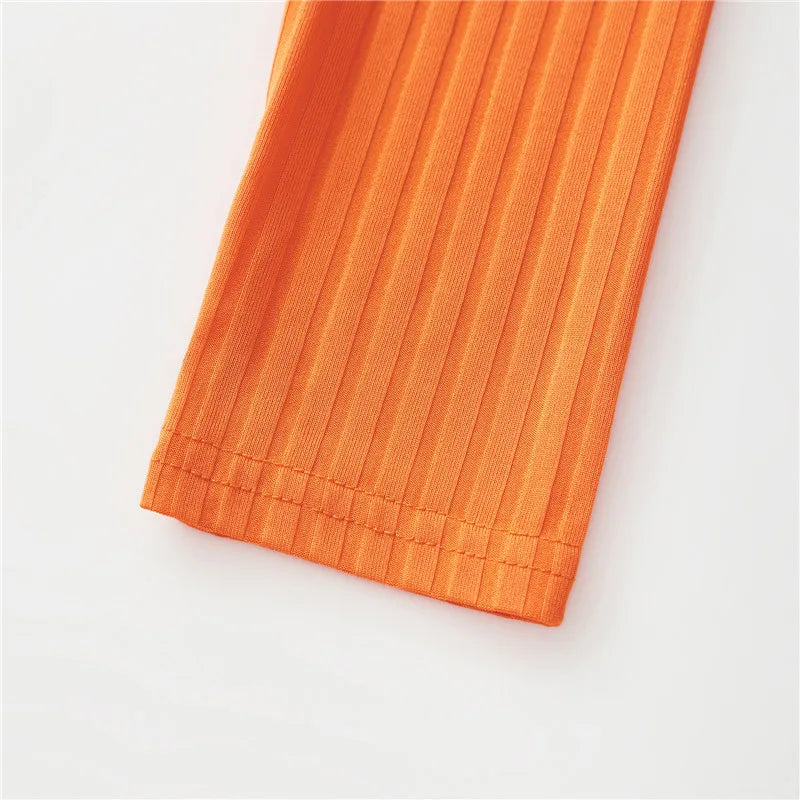 Velma Inspired Orange Three Piece Costume Set for Women