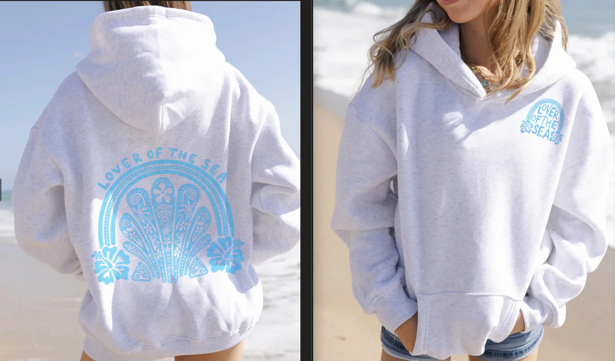 Women's Spring Autumn Hooded Sweatshirt Long Sleeve Pattern Embroidery Hoodie Pullover