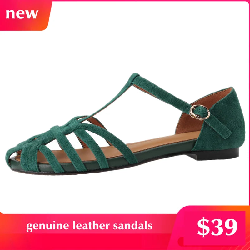 Breathable Genuine Leather Sandals
