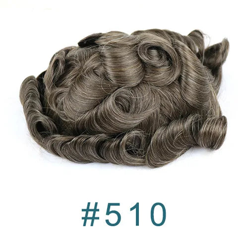 Natural Curly V Loop Hair Replacement Toupee for Women