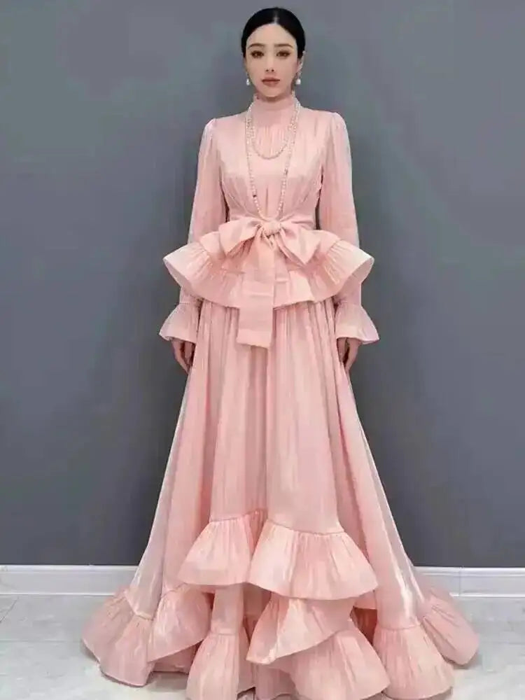 Bell Sleeve Two Piece Maxi Skirt Set