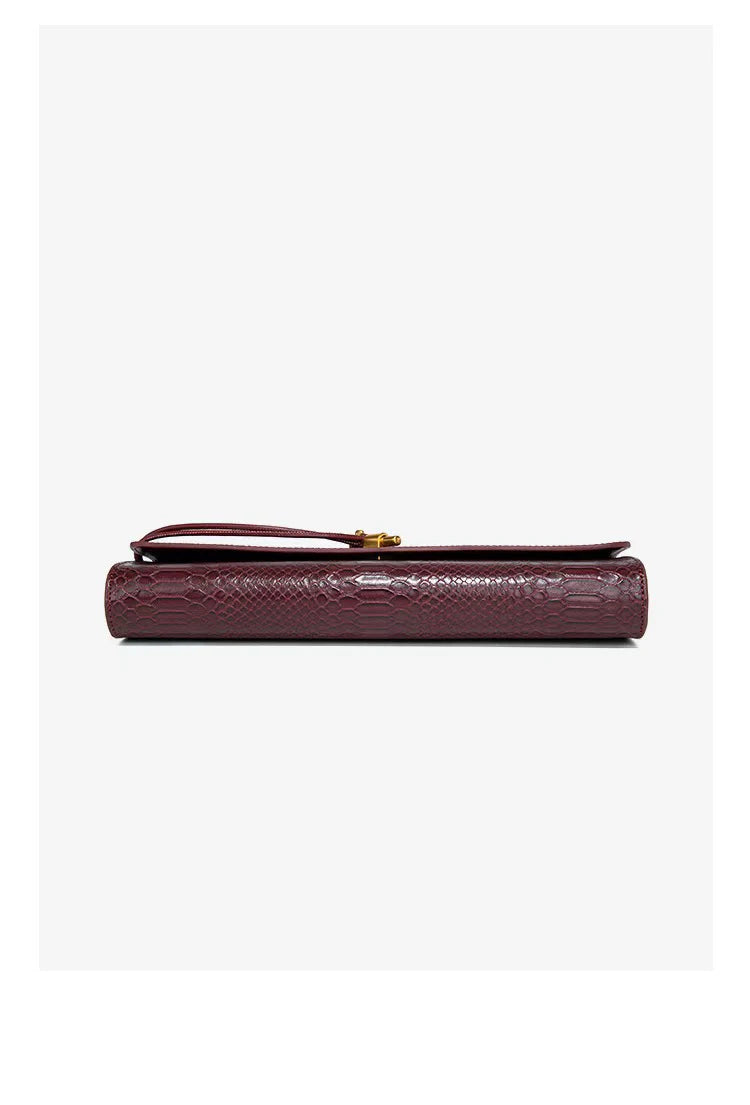 Crocodile Pattern Polyurethane Leather Top Handle Bag for Women