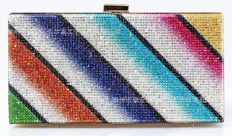 Rhinestone Diamond Evening Crossbody Clutch Bag for Women