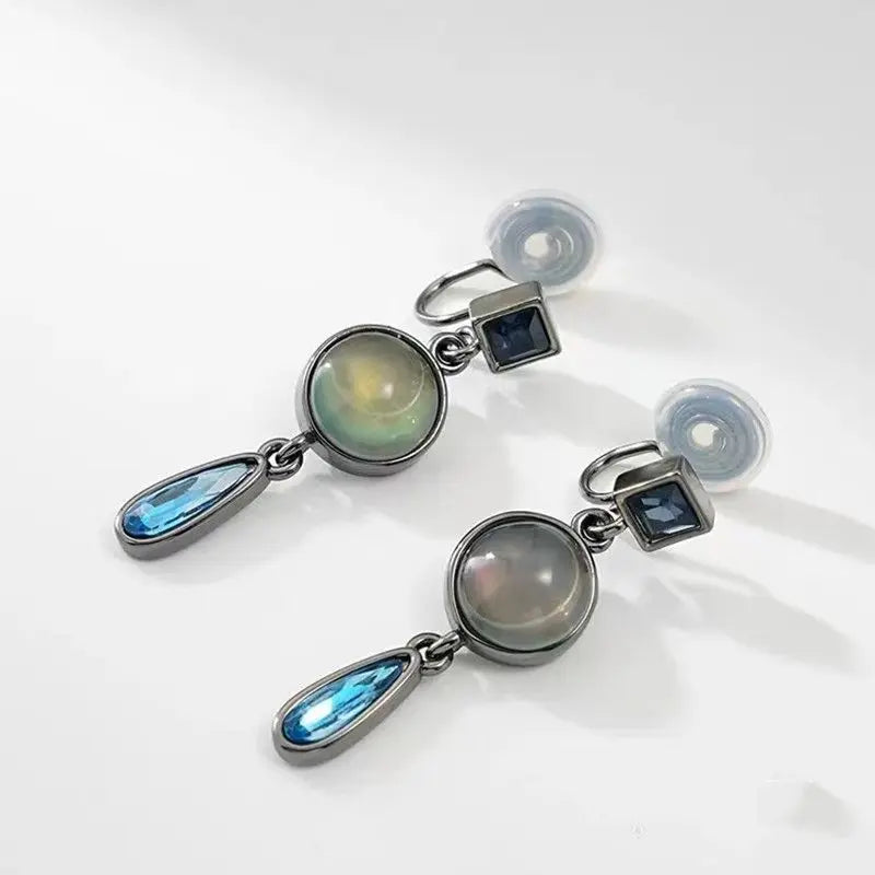 Geometric Non Pierced Clip On Earrings