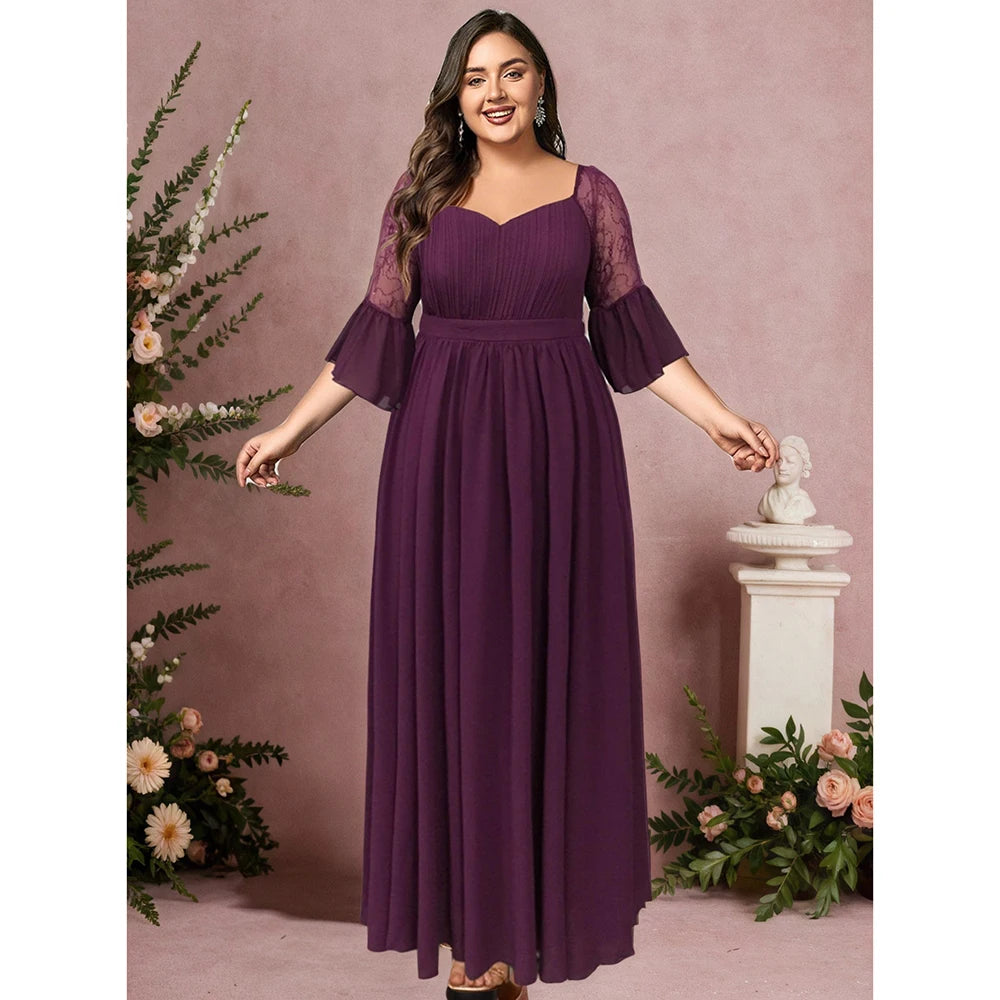 Crushed Diamond Lace Maxi Dress