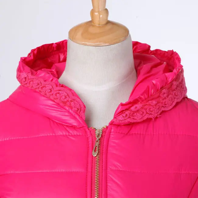 2025 New Women Cotton Jacket Coat Autumn Winter Fashion Warm Parkas Hooded Jacket