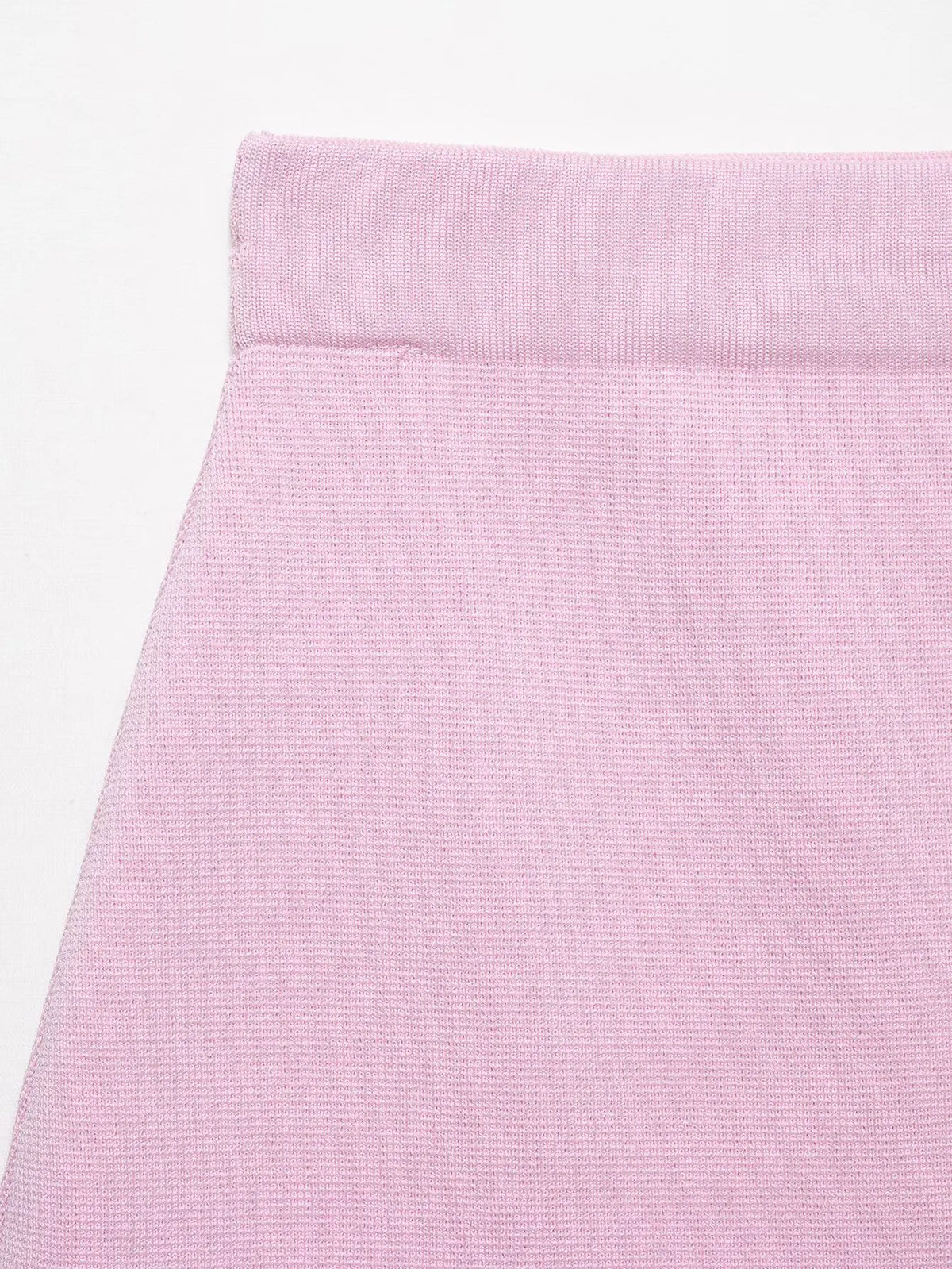 Short Sleeve Knit Top and Mini Skirt Set for Women