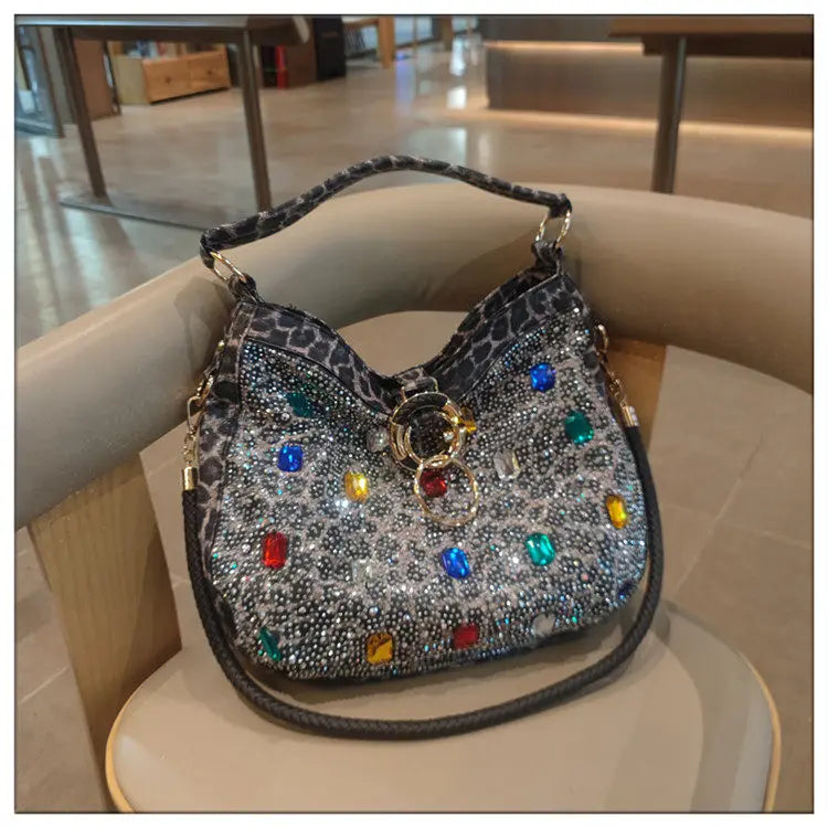 Genuine Leather Crossbody Bucket Bag with Large Capacity for Women