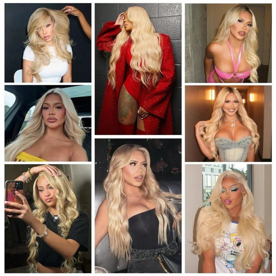 Honey Blonde Body Wave Human Hair Bundles for Women
