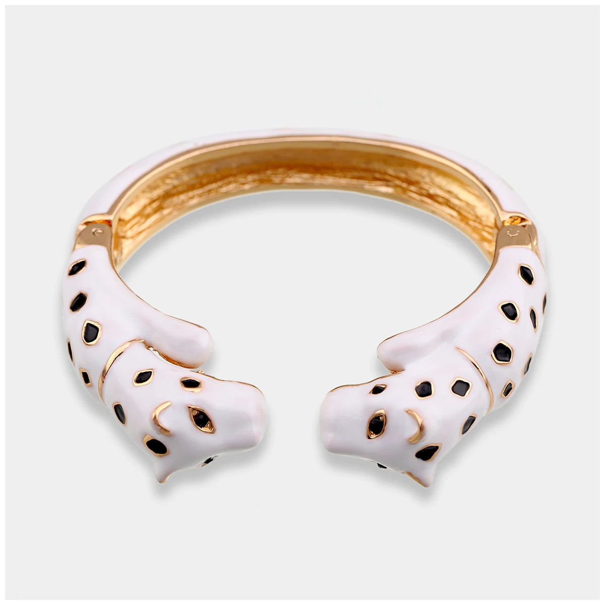 Fashion Colorful Double Leopard Cuff Bracelet for Women