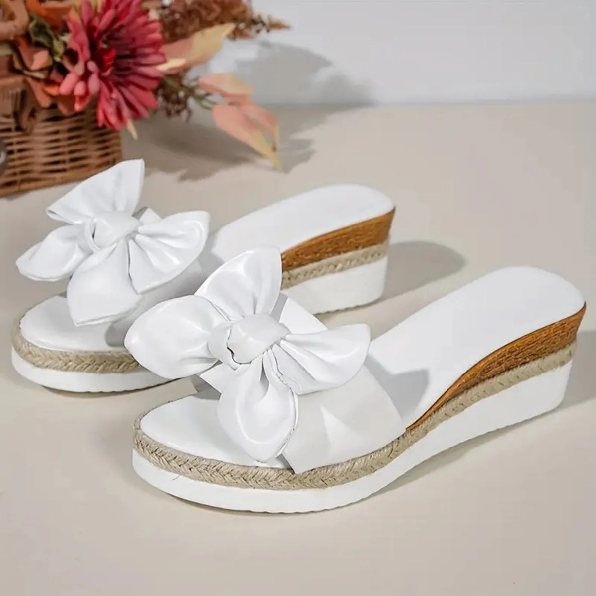 Casual Braided Strap Platform Wedge Sandals for Women