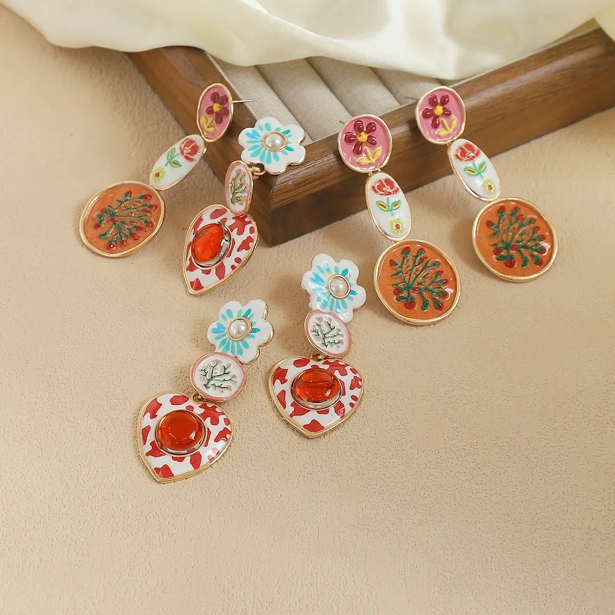 Medieval Enamel Jewelry Set