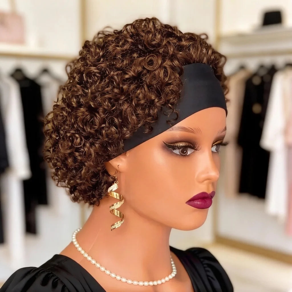 Natural Curls Lightweight Pixie Headband Wig For Women