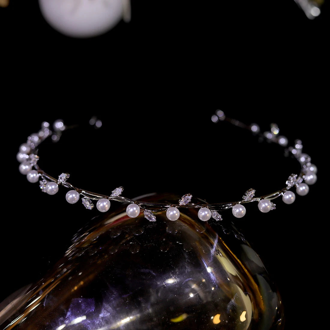 Pearl Vine Bridal Crown