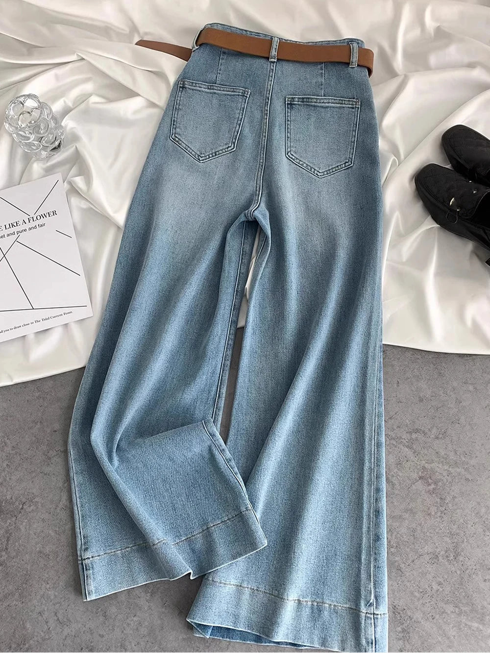Korean Retro Micro Flare Jeans