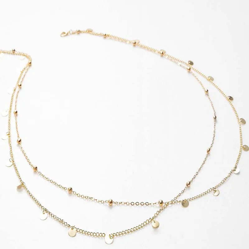 Beaded Double Layer Waist Chain