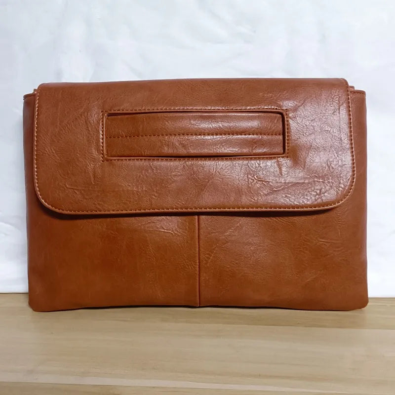 Elegant PU Leather Crossbody Envelope Clutch Bag for Women