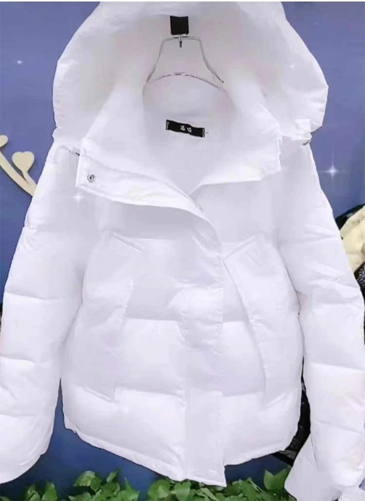 Soft Hooded Cotton Padded Loose Winter Jacket for Women