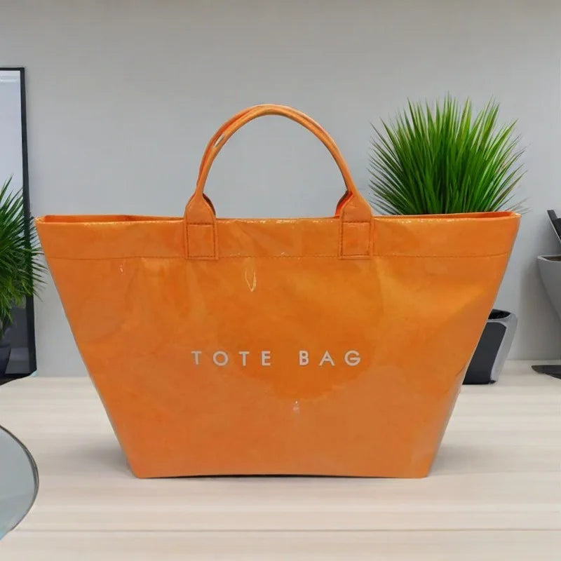 Women's large capacity fashionable shoulder bag, women's stylish shopping bag, women's casual hand-held tote bag