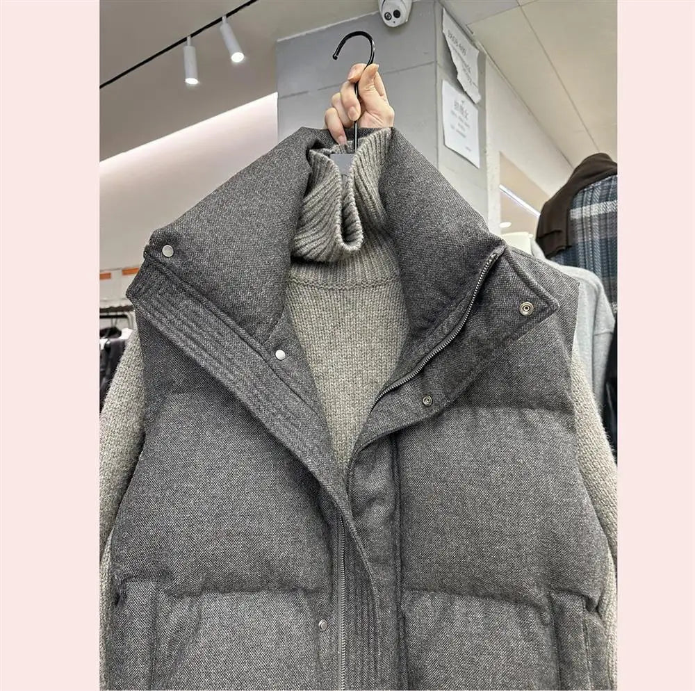 Zippered Womens Parka Vest