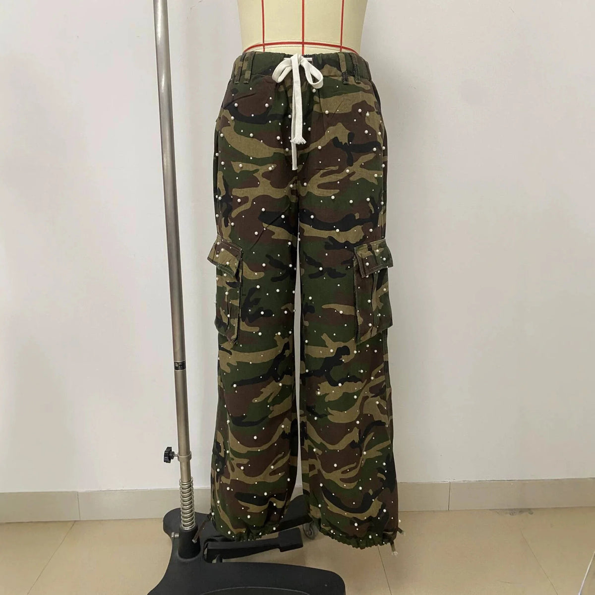 Loose Fit Camouflage Cargo Pants