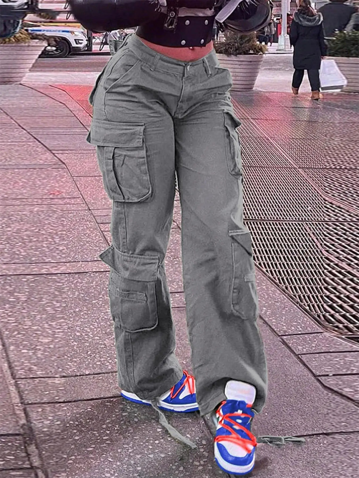 High Stretch Multi Pocket Workwear Trousers for Women