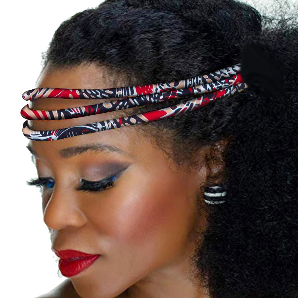 Colorful African Wax Print Handmade Headwrap for Women
