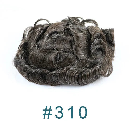 Natural Curly V Loop Hair Replacement Toupee for Women