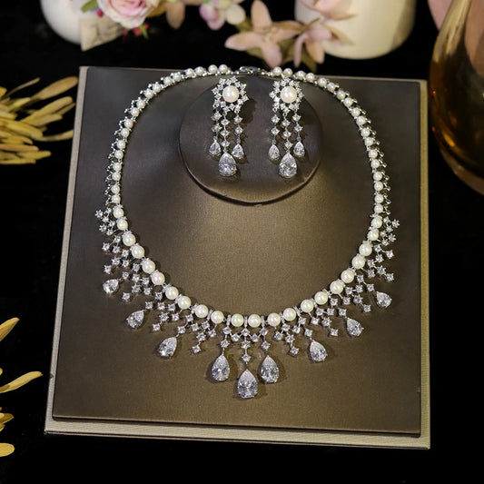 Crystal Blossom Jewelry Set